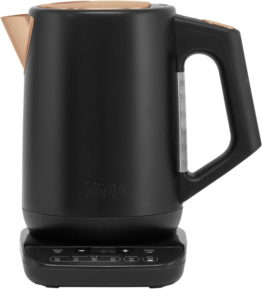 Ninja Perfect Temperature Kettle – 1.7L, Rapid Boil, LED Display, Black & Copper