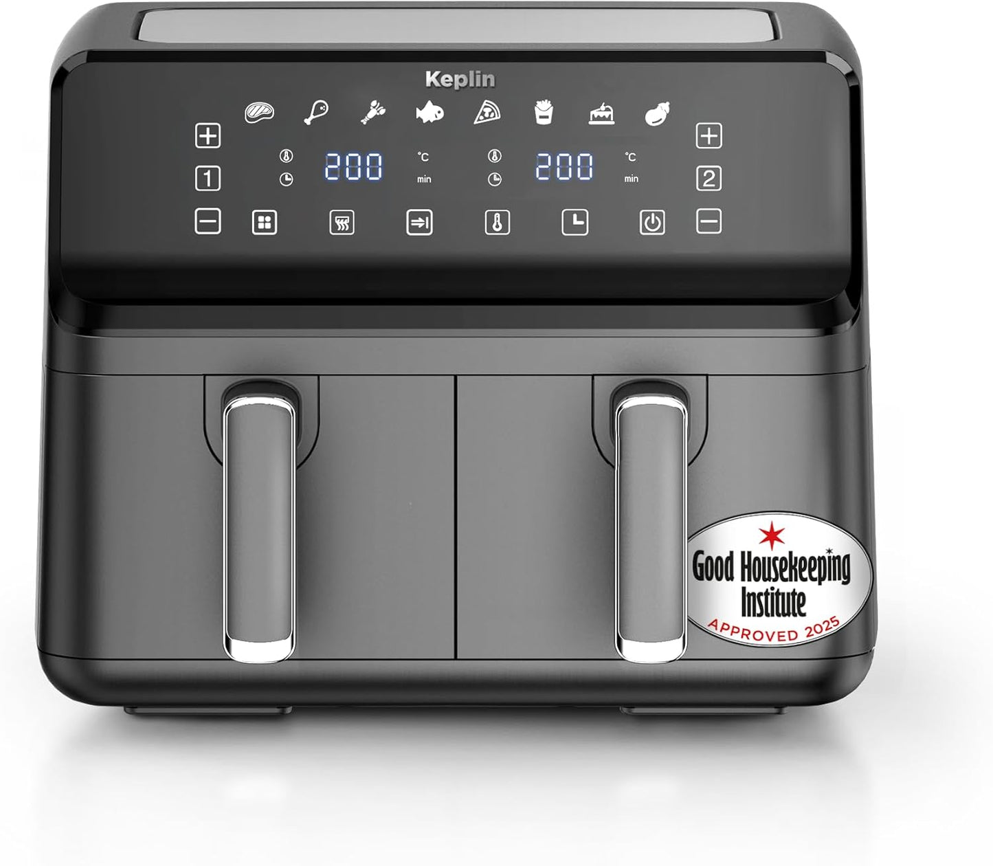 Keplin 9L Dual Zone Air Fryer – 2700W, 8-in-1 Functions, Family Size