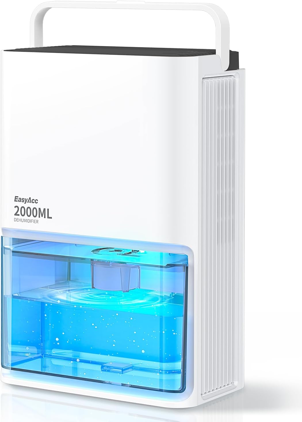 EasyAcc 1200ml Mini Electric Dehumidifier – Ultra Quiet, Auto Shut-Off, LED Night Light, Portable