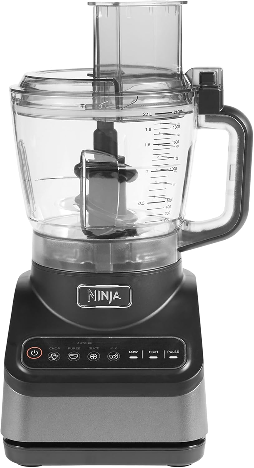 Ninja Food Processor – 2.1L, 850W, 4 Auto Programs, Black BN650UK