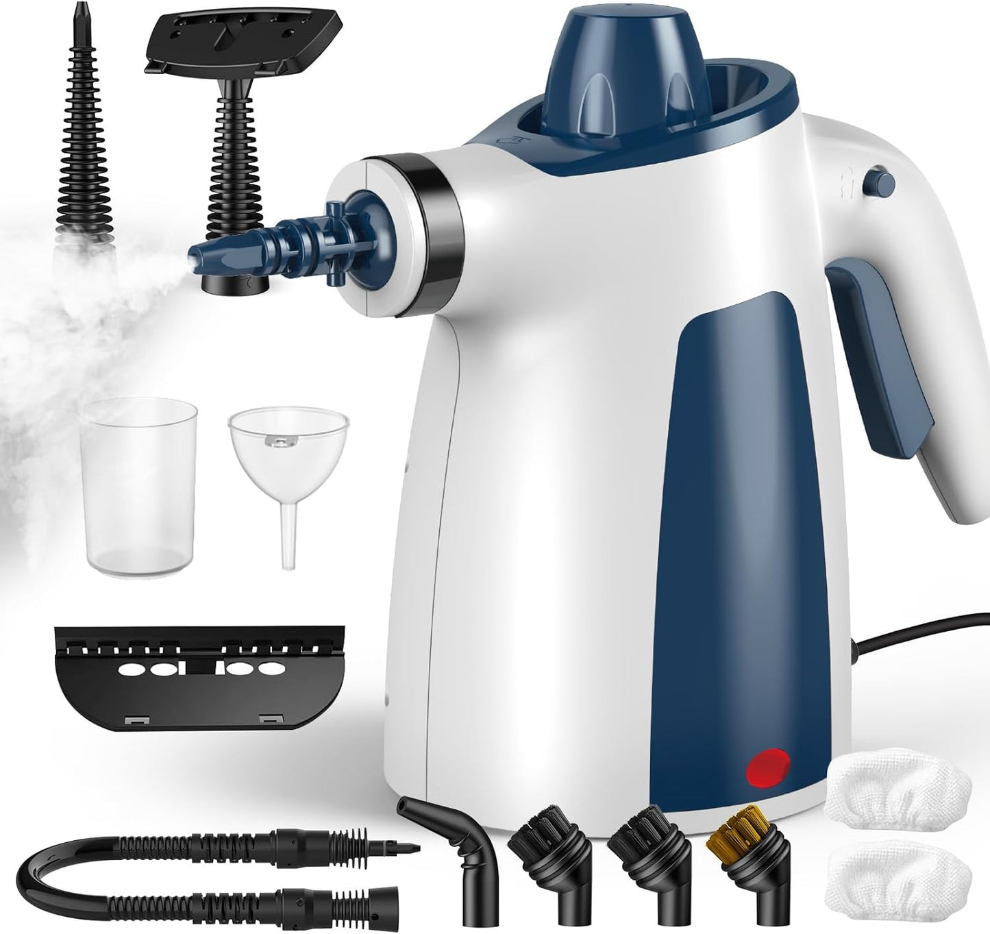 Handheld Steam Cleaner – Portable Multi-Surface Cleaning, 12 Accessories, Chemical-Free, 1050W