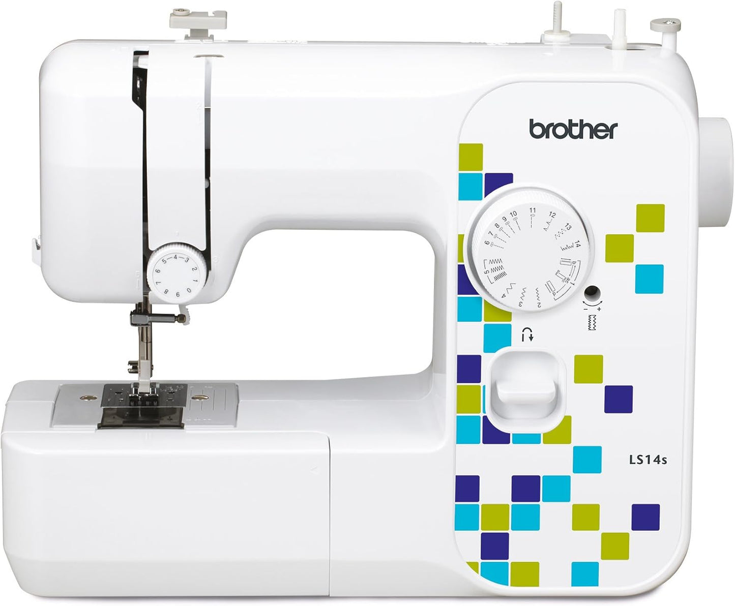 Brother LS14S Metal Chassis Sewing Machine – 14 Stitches, LED, White
