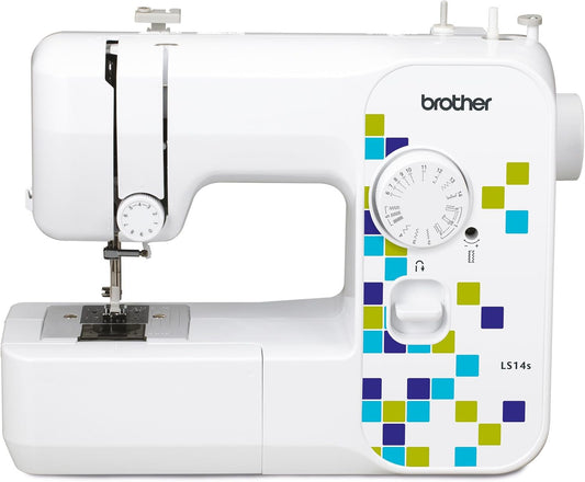 Brother LS14S Metal Chassis Sewing Machine – 14 Stitches, LED, White