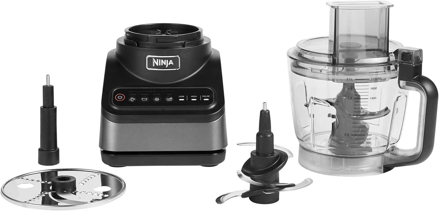Ninja Food Processor – 2.1L, 850W, 4 Auto Programs, Black BN650UK